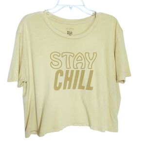 Yellow Billabong 'Stay Chill' Graphic Tee